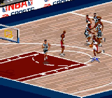 NBA Live 96 (USA) screen shot game playing